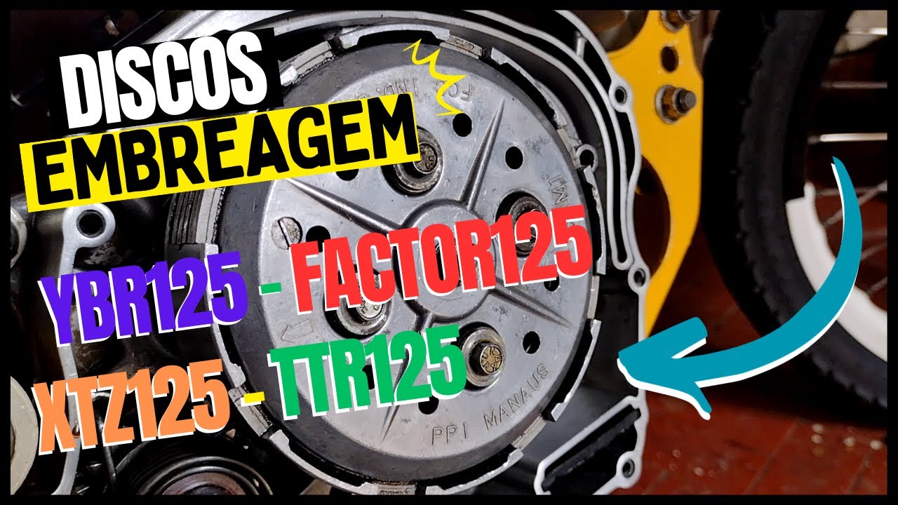 Como trocar os discos de embreagem do motor da yamaha Ybr125/Xtz125/Factor125/TTR125/XT125.