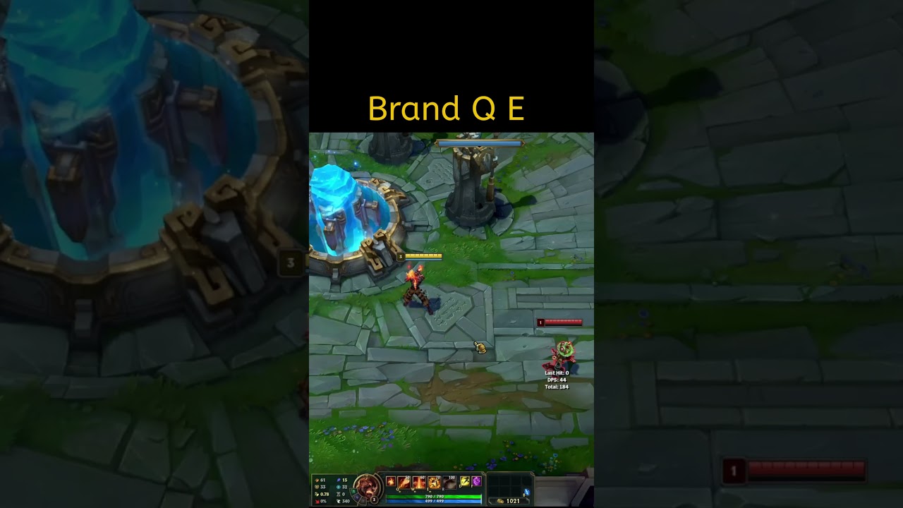 league of legends start using Brand q e 
