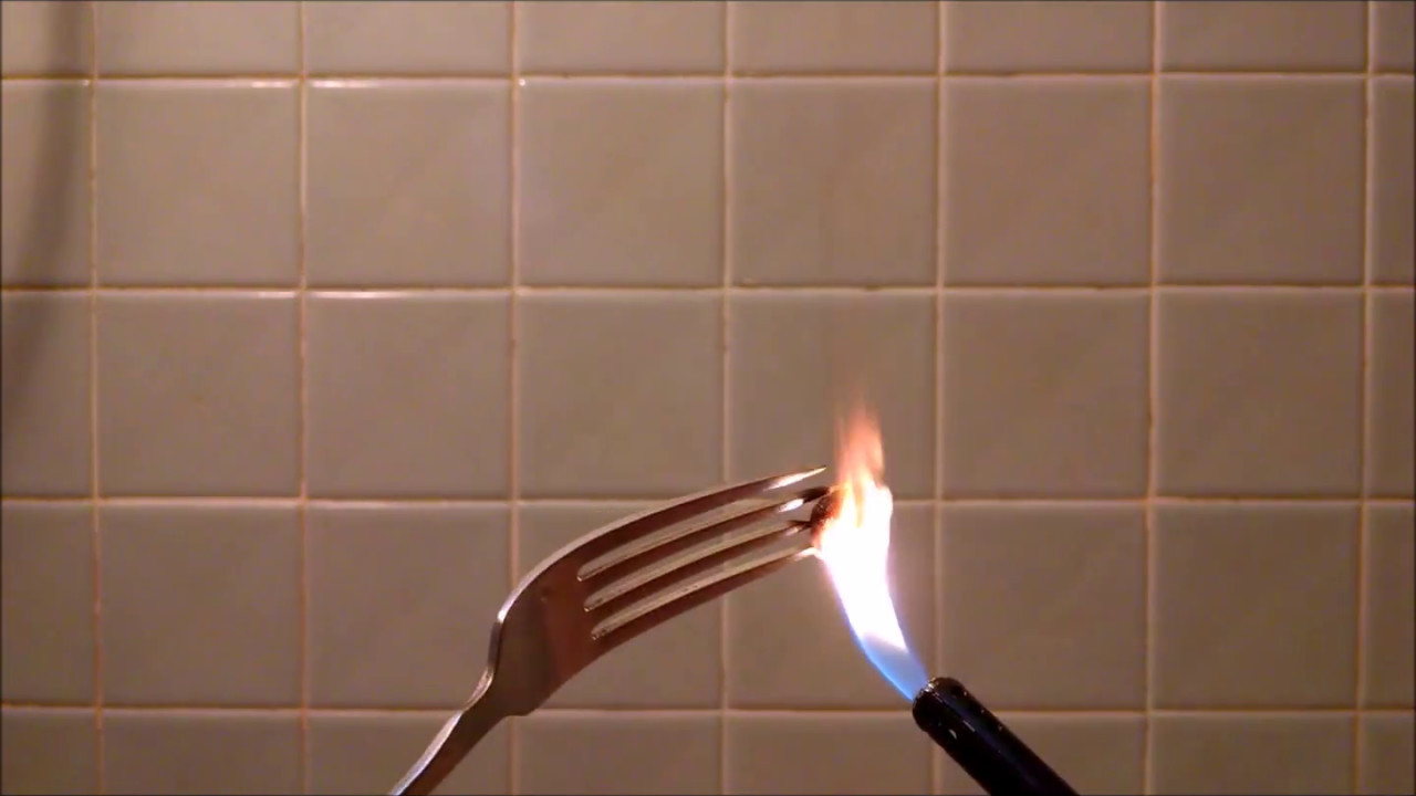 Set chewing gum on fire - must see!