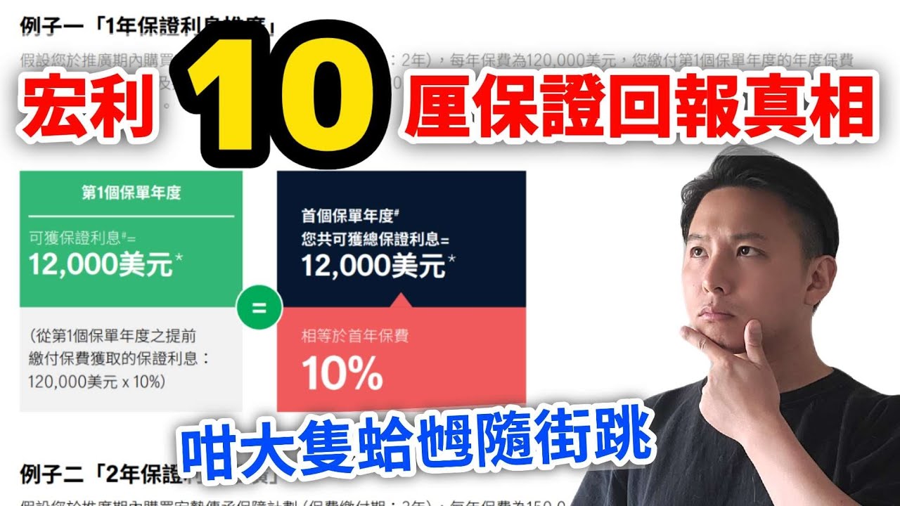 【✅️宏利保證10厘回報🧐】係咪真係咁著數🤑｜10厘背後嘅危機😈｜宏利分紅往績極差❎️｜邊有咁大隻蛤乸隨街跳📉