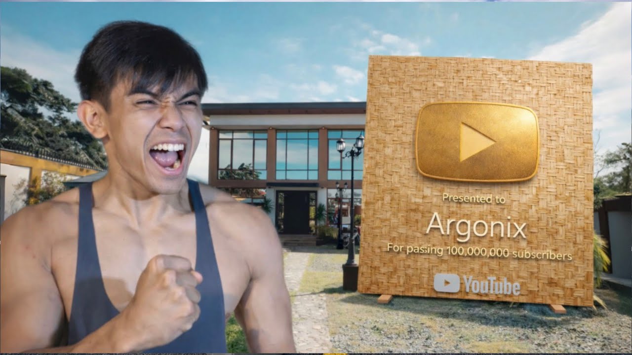Biggest Gold Play Button para kay Argon