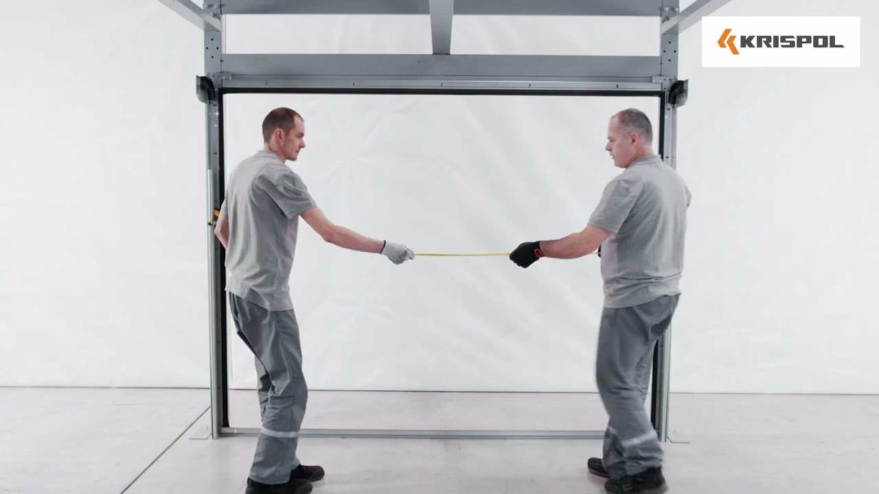 KRISPOL K2R L - montaż bramy garażowej | sektionalgaragentore L | sectional garage door L