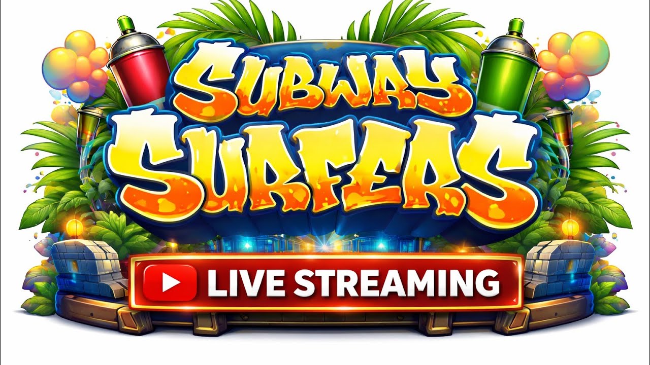 Subway surfers game live streaming just for fun and chill with us no spam clean game