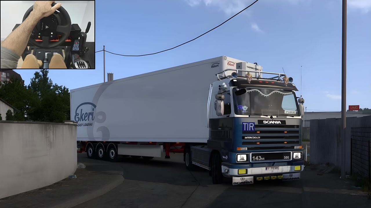 SCANIA 143M 500 V8 Open pipe sound - Euro Truck Simulator 2 | Gameplay