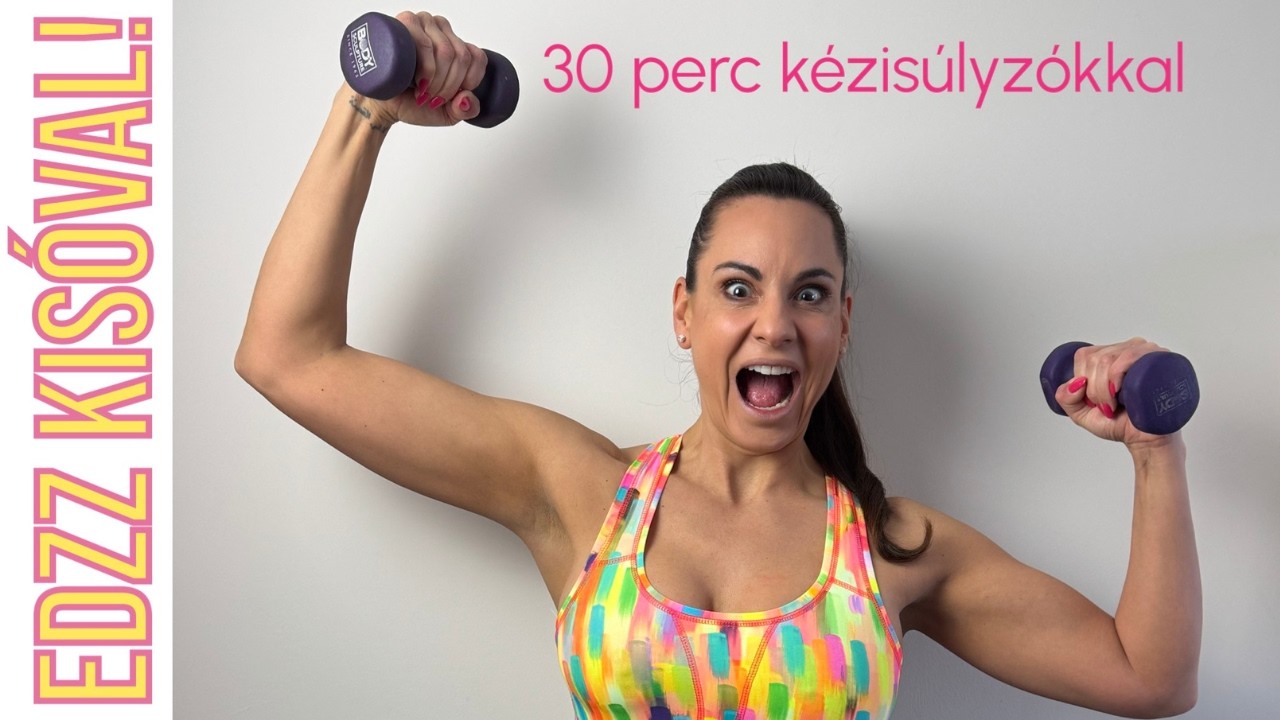 30 perces zsírégető edzés kézi súlyzókkal | otthoni edzés (Fitt szezON 2025.05.22)