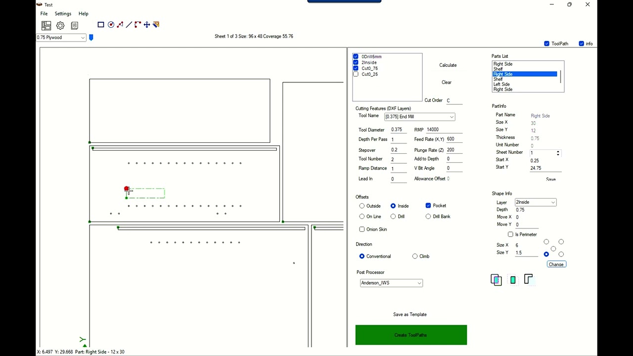 PartNester 4 Tutorial: Drawing and Editing Shapes on a Part