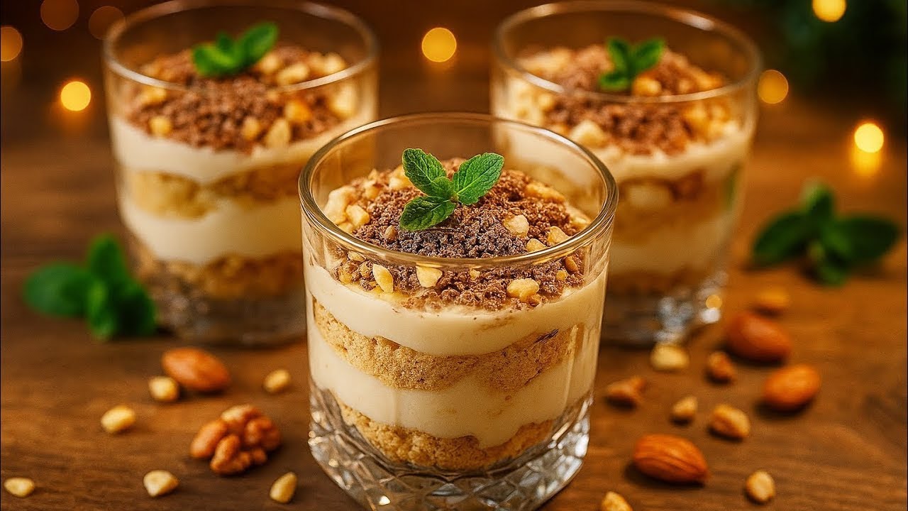 Niemand glaubt, wie einfach dieses Dessert ist! 🍪 5-Minuten ohne Backen 😍
