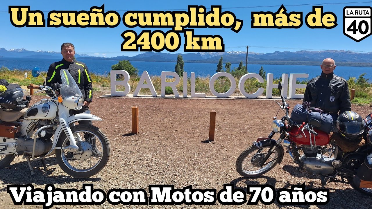 Pte9 R40-PARECÍA IMPOSIBLE DE LLEGAR HASTA BARILOCHE Y CON 2 MOTOS ANTIGUAS, MAS DE 2400 KM😅RUTA 40