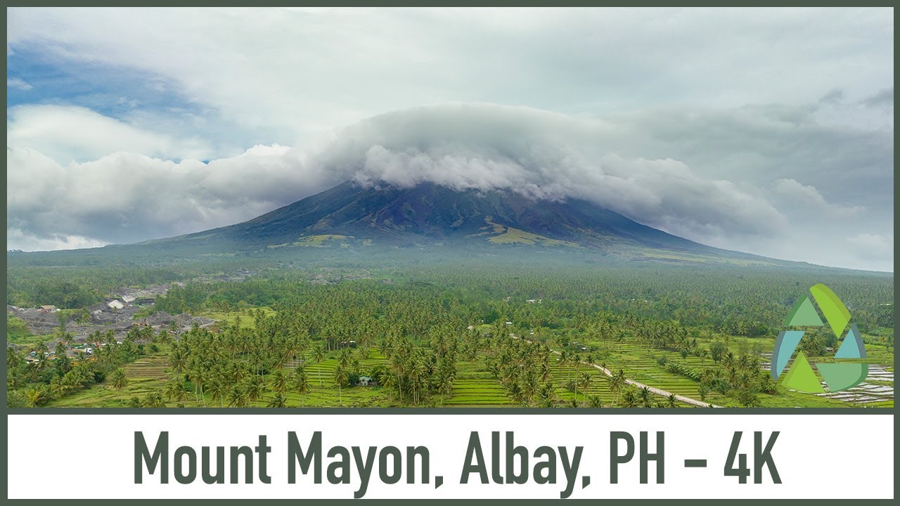 Mount Mayon on a Cloudy Day - Albay, Philippines [4K]