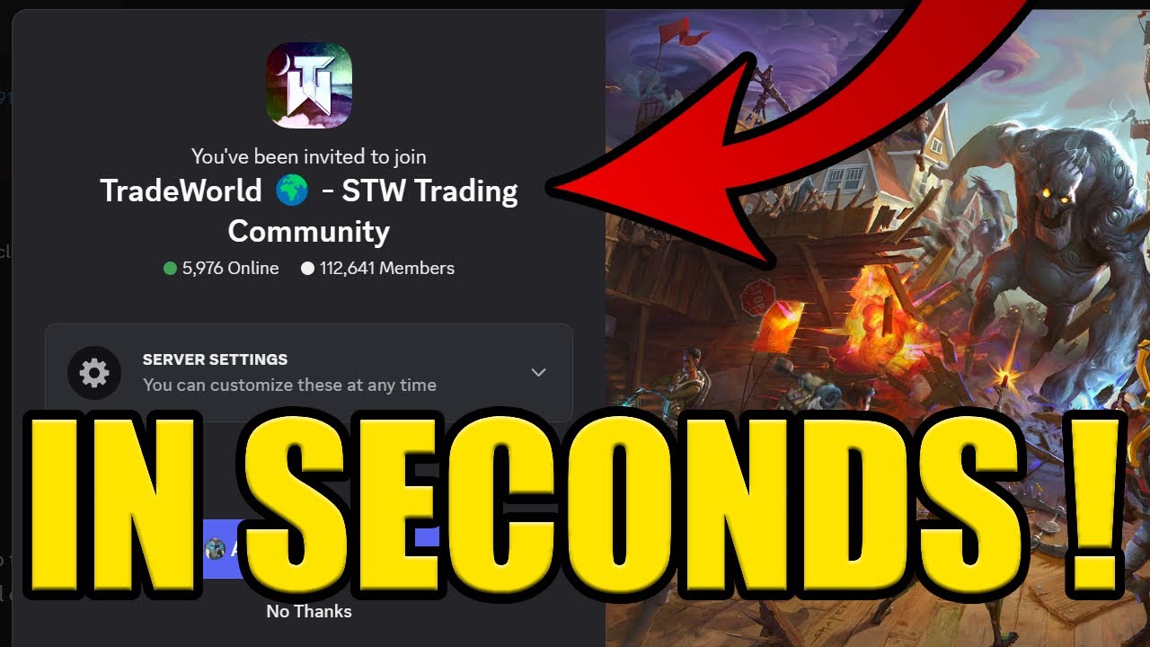 HOW to JOIN STW TRADING DISCORD SERVER ✅PC & MOBILE✅