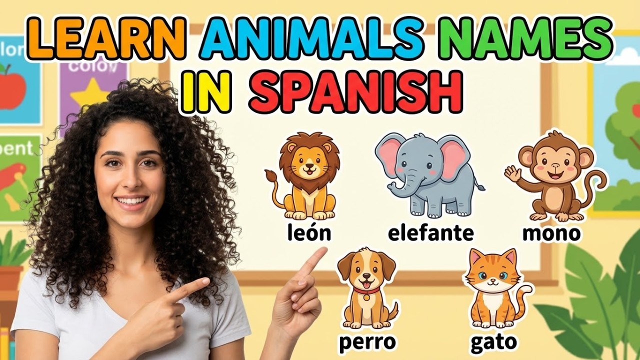Learn Animal Names in Spanish! | Study Spanish for beginners A1