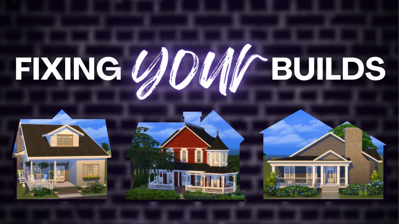 FIXING YOUR SIMS 4 BUILDS LIVE - Roofing, Landscaping, Floor Plans, and More #sahmhelplive S02E01