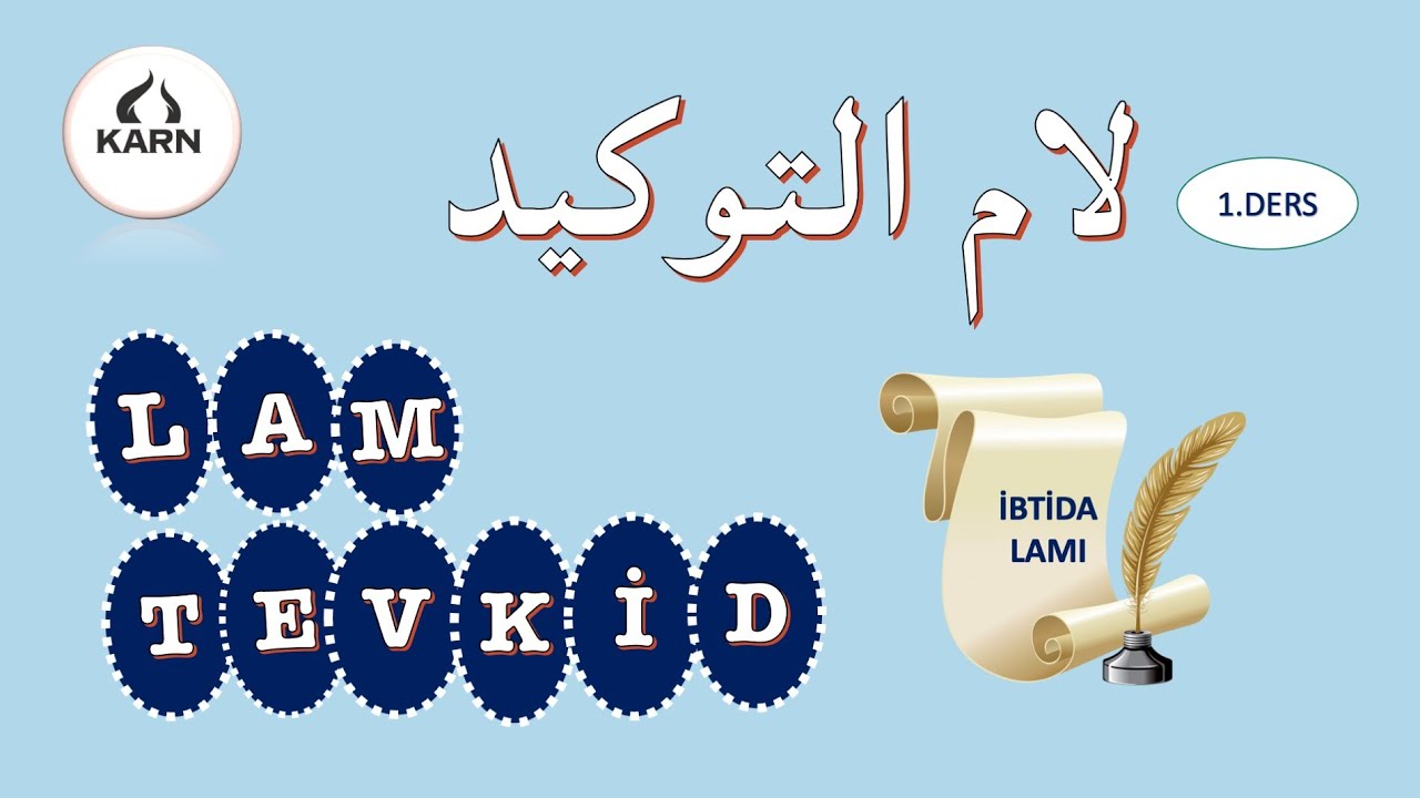 Lamu Tevkid 1.Ders | Arapça Dil Eğitimi