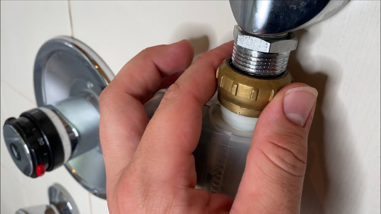 Waschmaschine an Wandanschlussbogen (Schlauchanschluss) von einer Dusche anschließen Anleitung