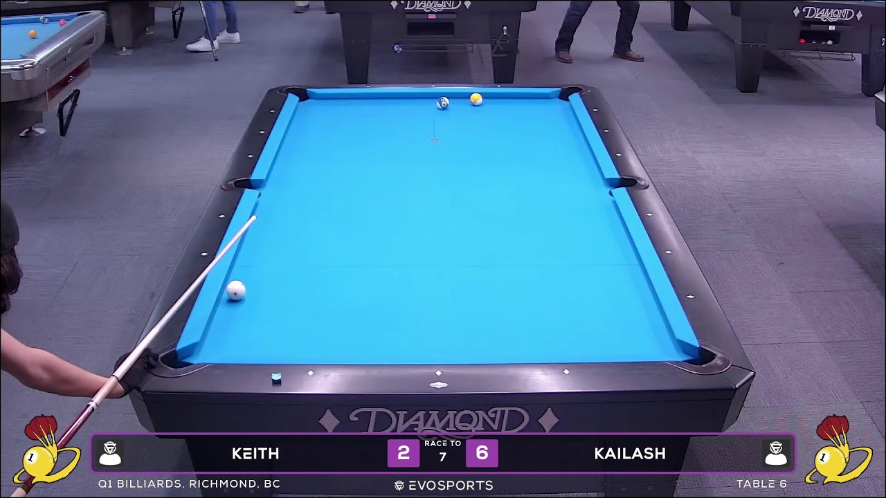 KEITH vs KAILASH - Q1 BILLIARDS - TABLE 6 | EvoSports