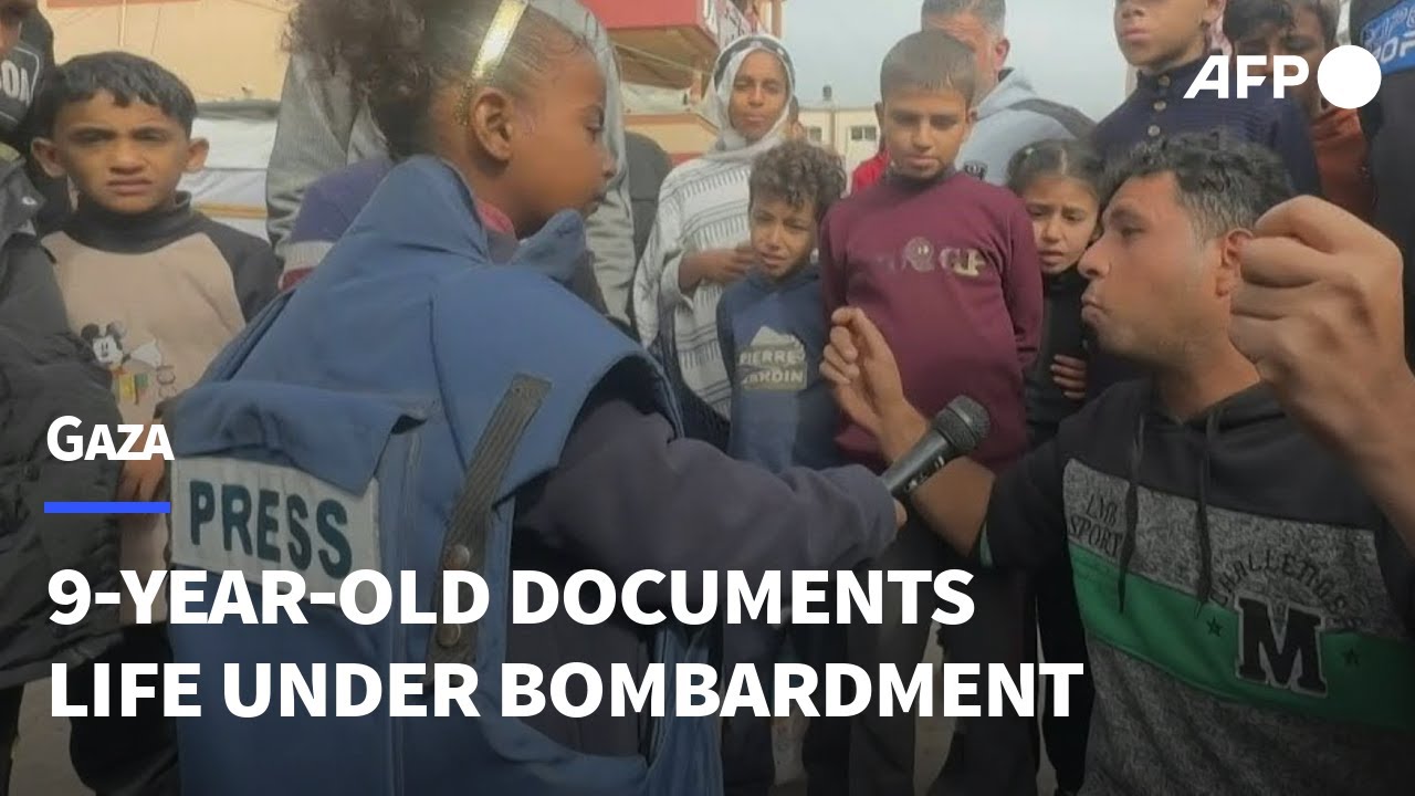 9-year-old Palestinian uses social media to document life in Gaza | AFP