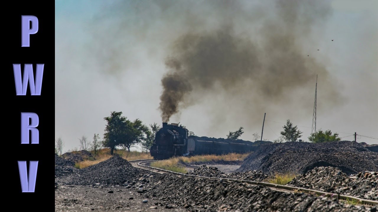 Chinese Railways - Fuxin's SY 上游 Class 2-8-2's Working Trains from Wulong Mine to the Spoil Dump