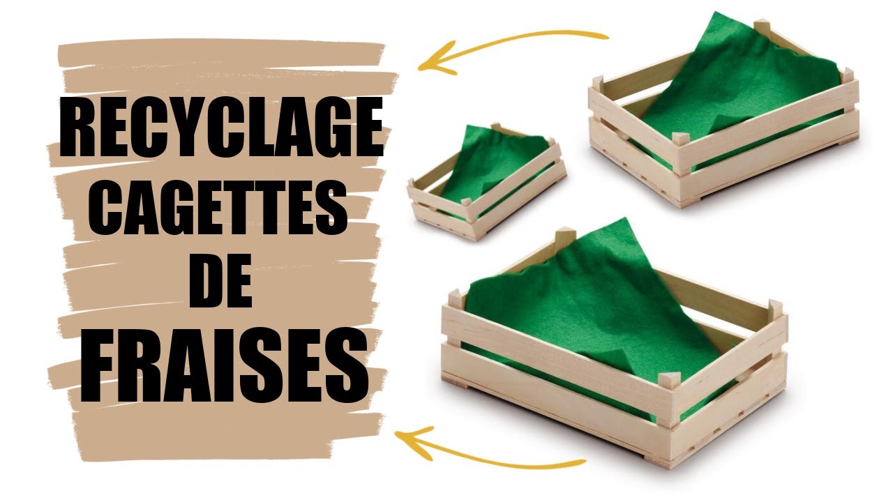JE RECYCLE DES CAGETTES DE FRAISES (RECYCLAGE)
