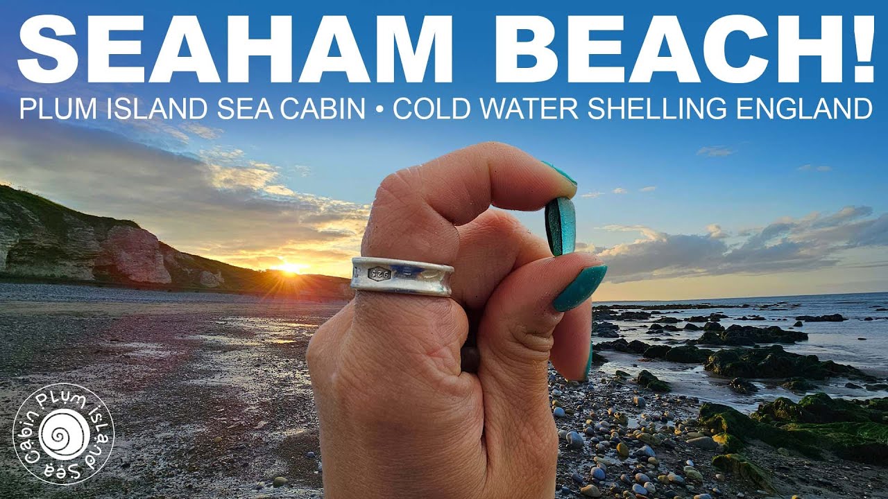 Seaham Beach England! | Cold Water Shelling and Seaglassing The Coast of England | Unique Finds!