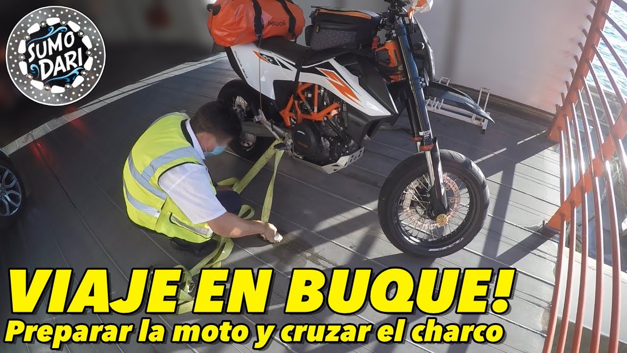 Me voy de viaje en Buquebus a Montevideo. Cómo preparar la moto para cruzar el charco, KTM 690 SMC R