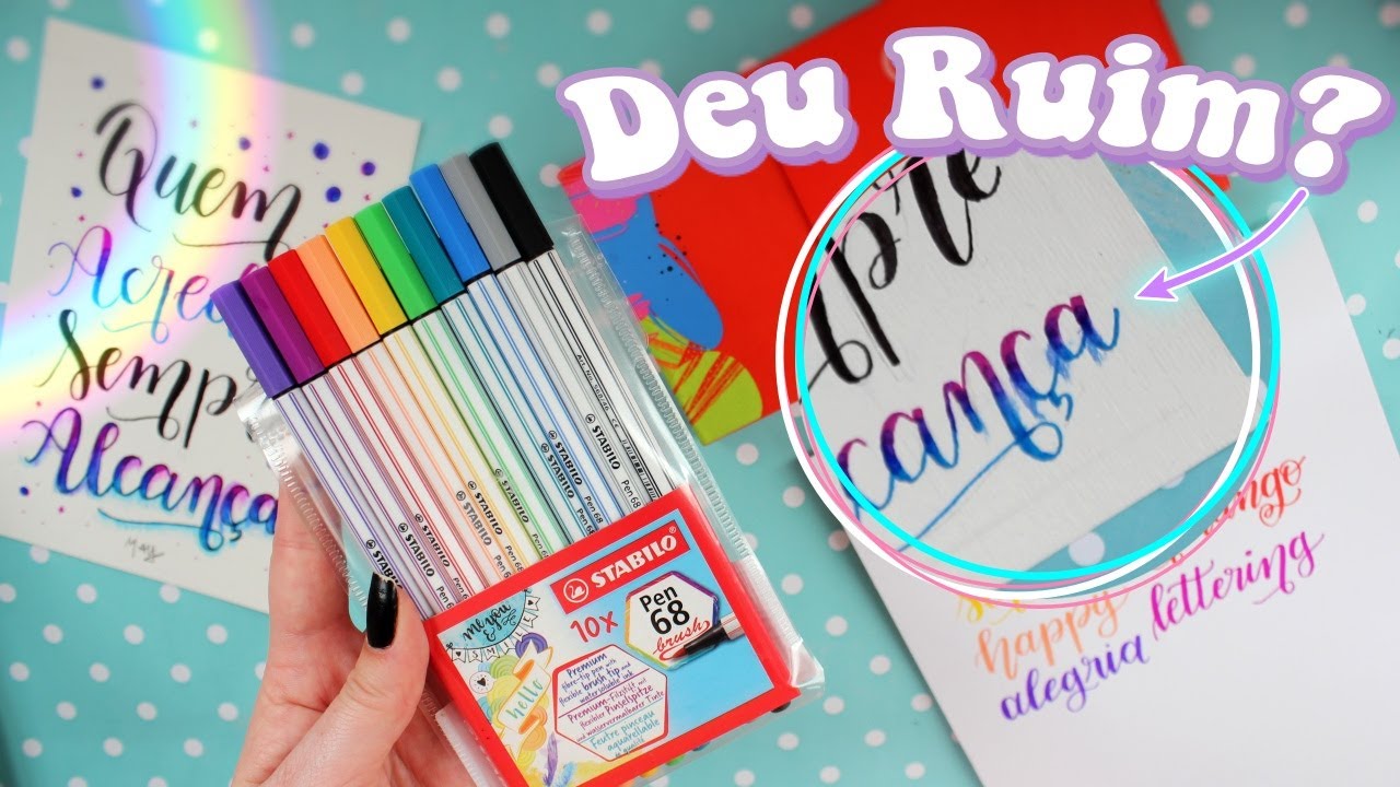 CANETAS BRUSH STABILO PEN 68: VALE A PENA?