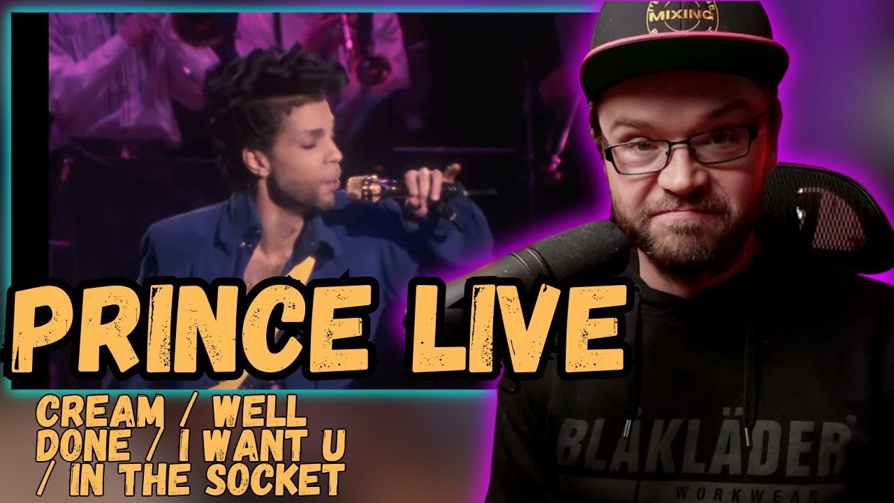 PRINCE - CREAM / WELL DONE / I WANT U / IN THE SOCKET (Live at Grand Slam '92) | REACTION