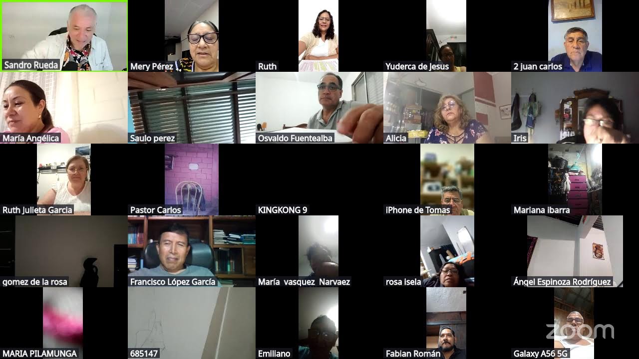 Reunión de Zoom de Sandro Rueda