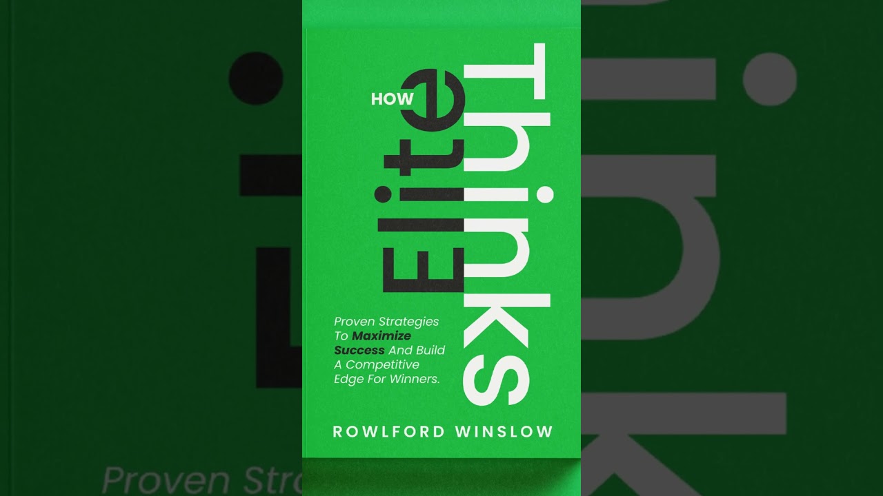 Book cover design for How elite thinks