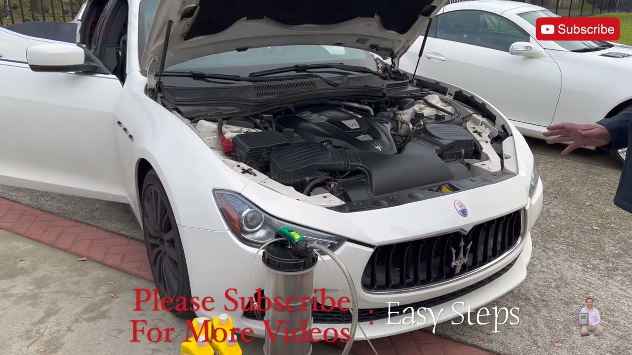 Как заменить моторное масло и масляный фильтр на Maserati Ghibli, не пачкая руки