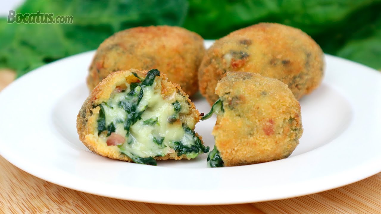 Croquetas de Espinacas y Jamón ¡muy cremosas!
