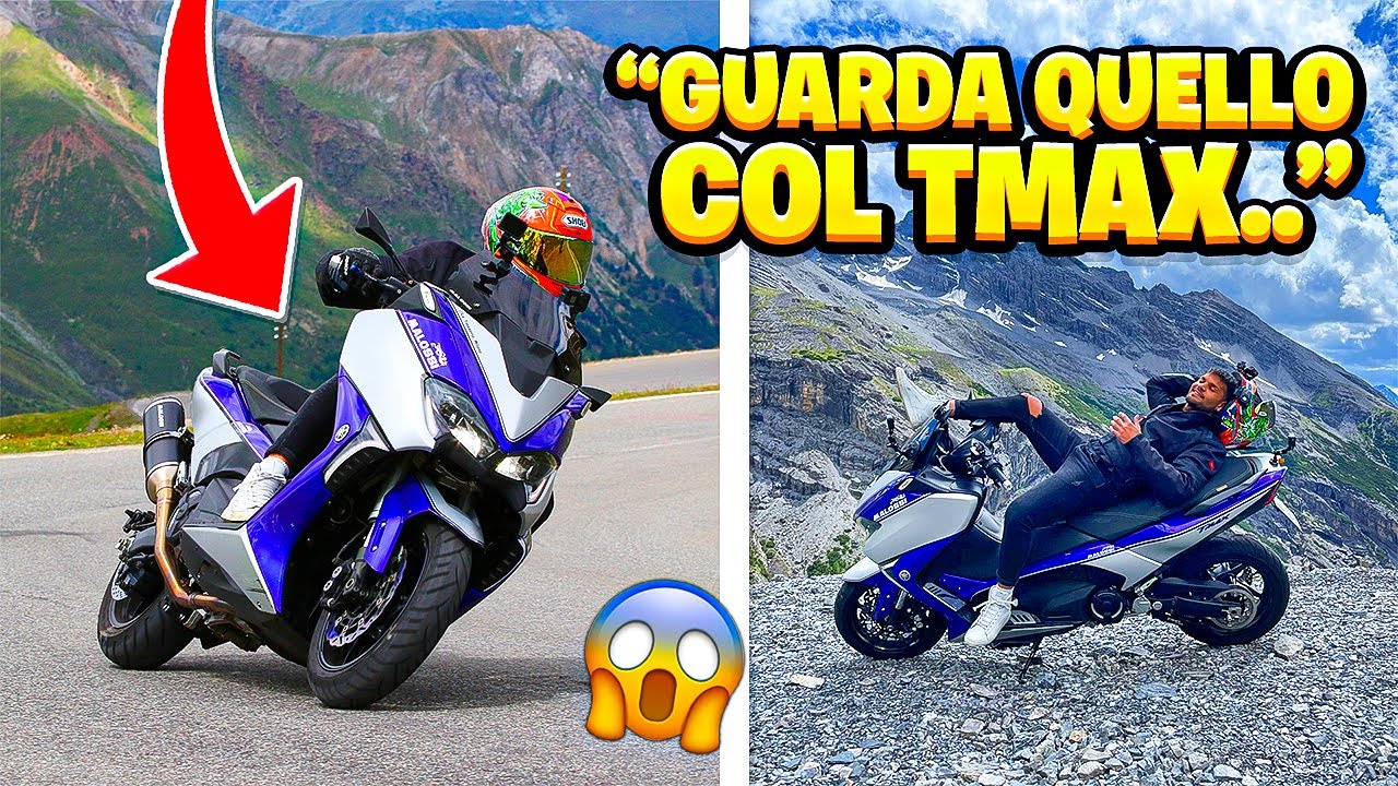 PASSO DELLO STELVIO..ma col TMAX 😈(rischioso ed esilarante😂)