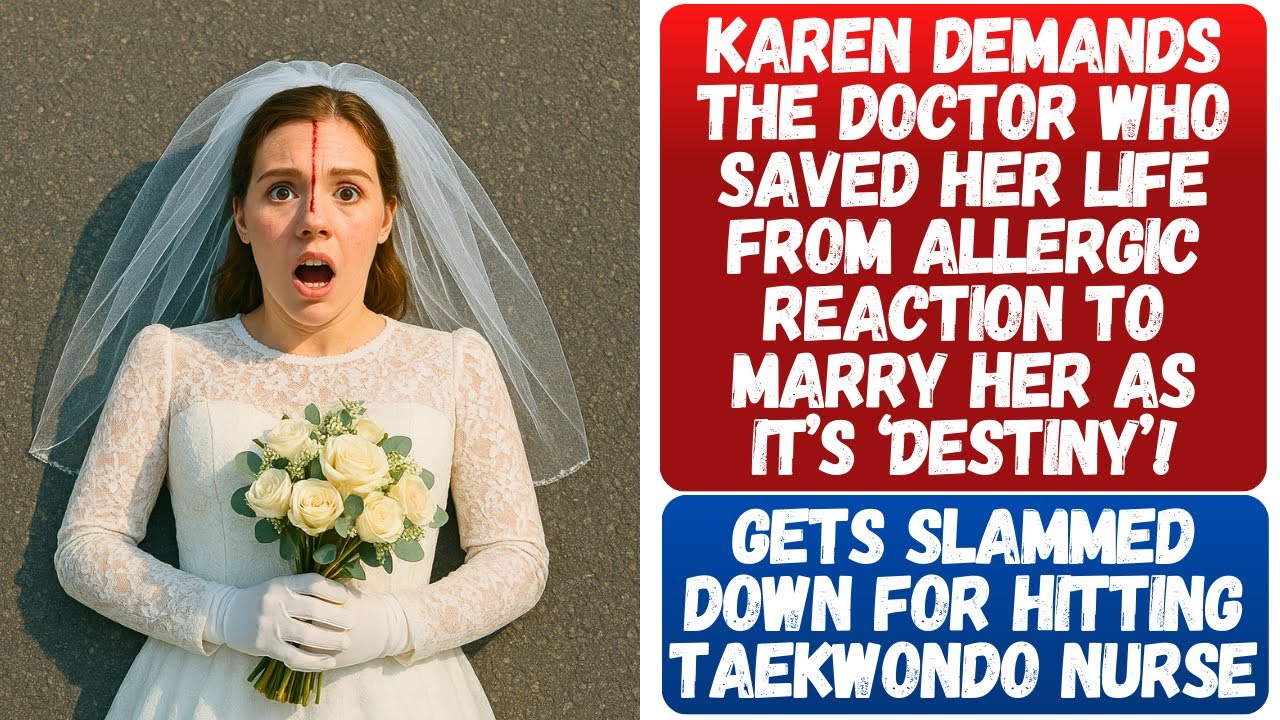 KAREN SWINGS AT BLACK BELT NURSE AFTER SHE TOLD HER OFF FOR HARASSING THE DOCTOR WHO SAVED HER LIFE!