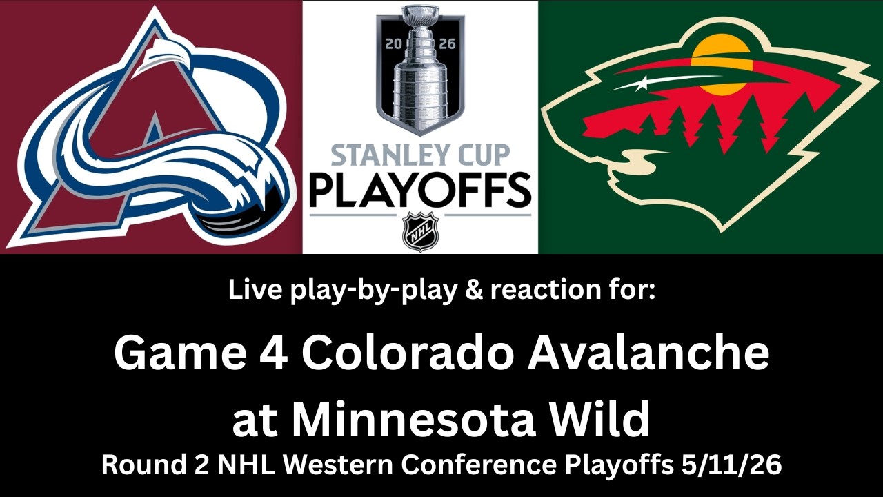 Avalanche vs Wild 5.11.26: LIVE play by play & reaction🏒🥅