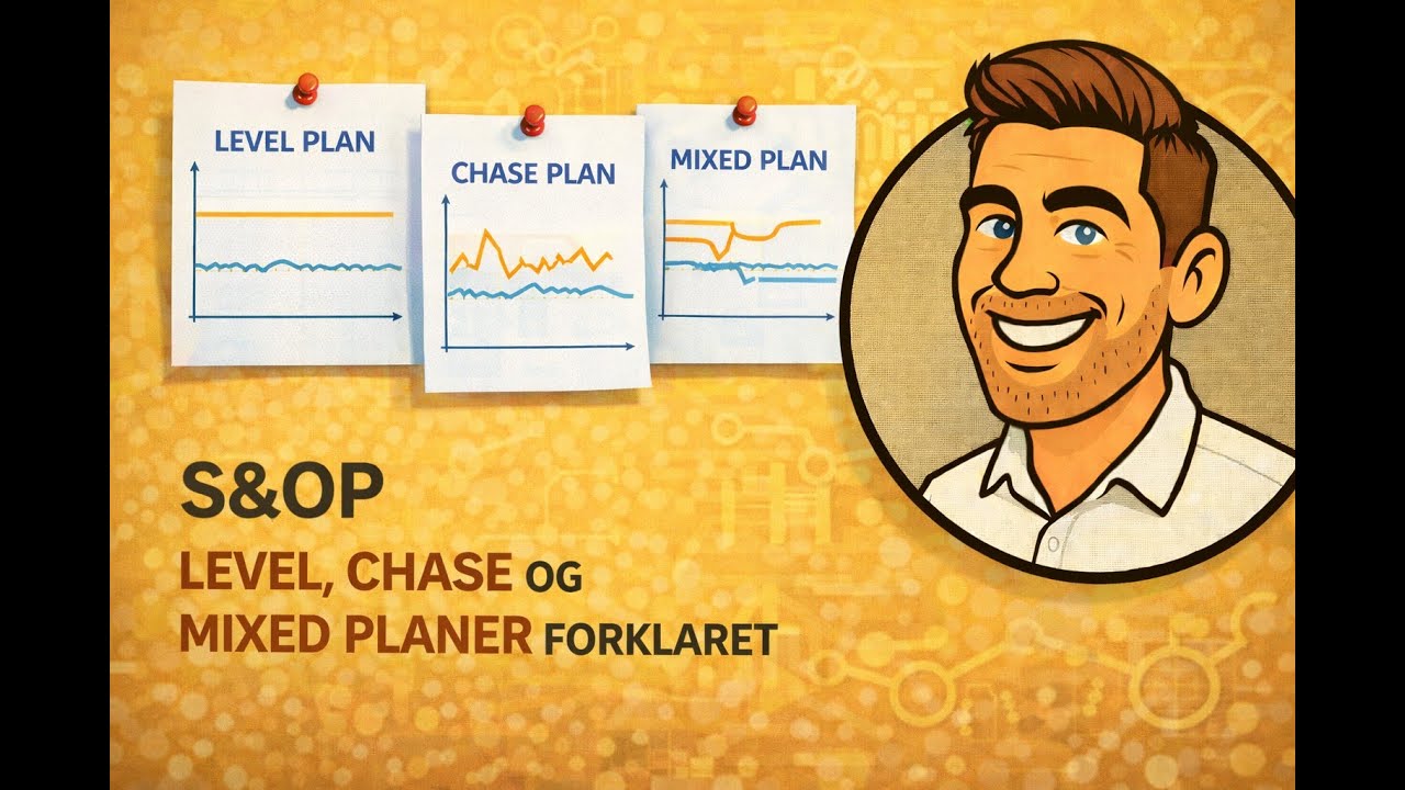 📊 S&OP - Level, Chase og Mixed Planer forklaret i Excel 💡