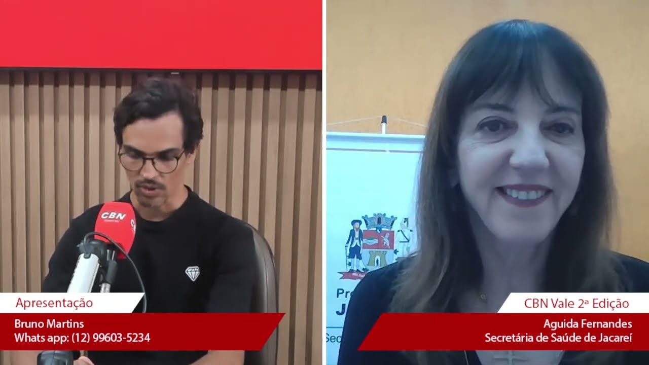 CBN Vale 2ª Edição – Segunda, 09 Fevereiro 2026Apresentação:- Bruno MartinsWhatsapp: 012 99603.5234