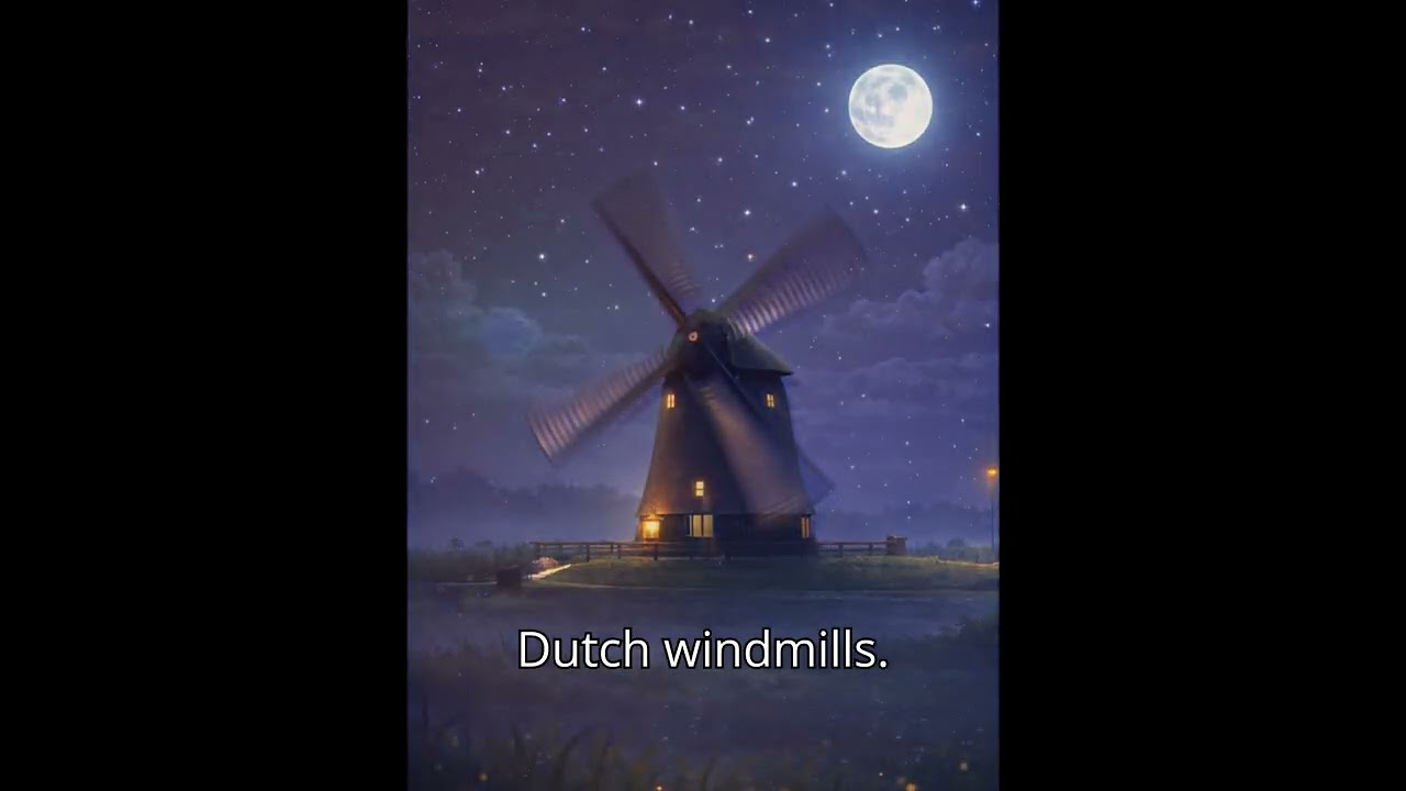 🎞️Dutch windmills 💦👀a  glory of a nation 🌇 
