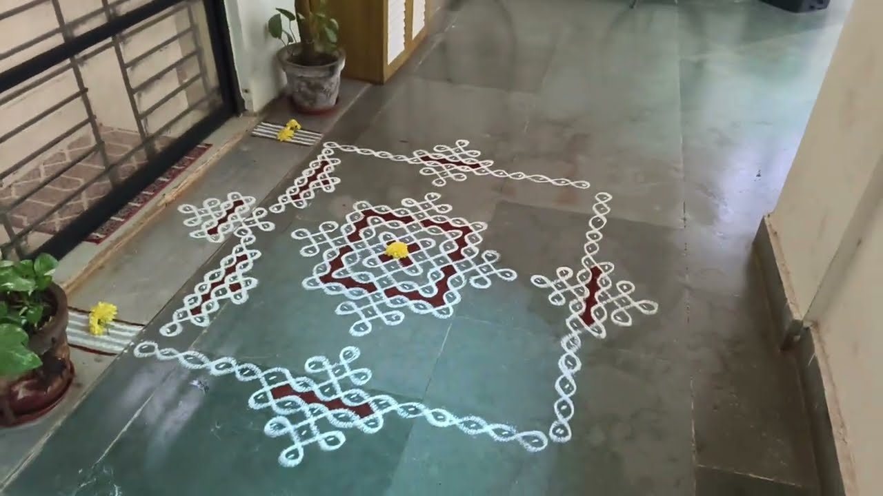 Thaipoosam Special / 11 dots Sikkukolam design @ShaliniVijay 