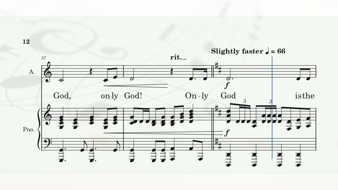 Only God - SAB: Alto Part - Arranged by Mary McDonald