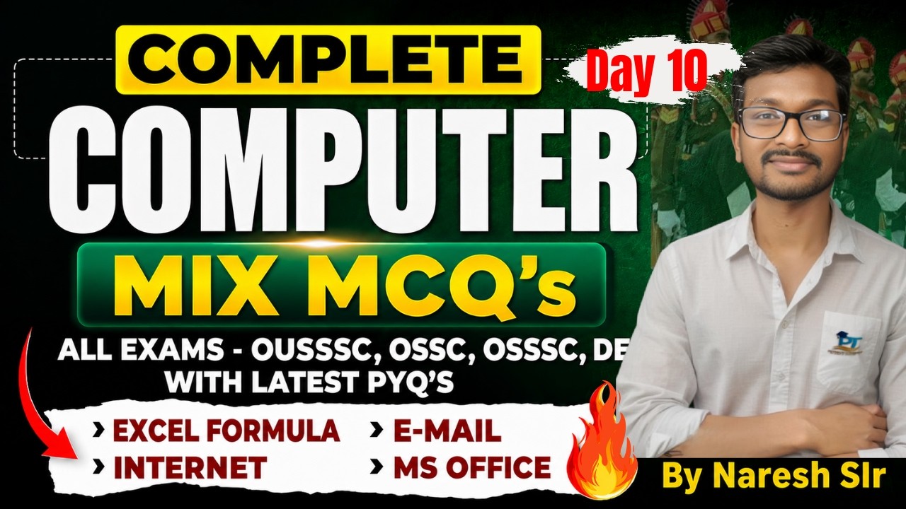 District Police, OISF & Odisha Police SI | day 9 | COMPUTER | Complete Practice Session#odishapolice