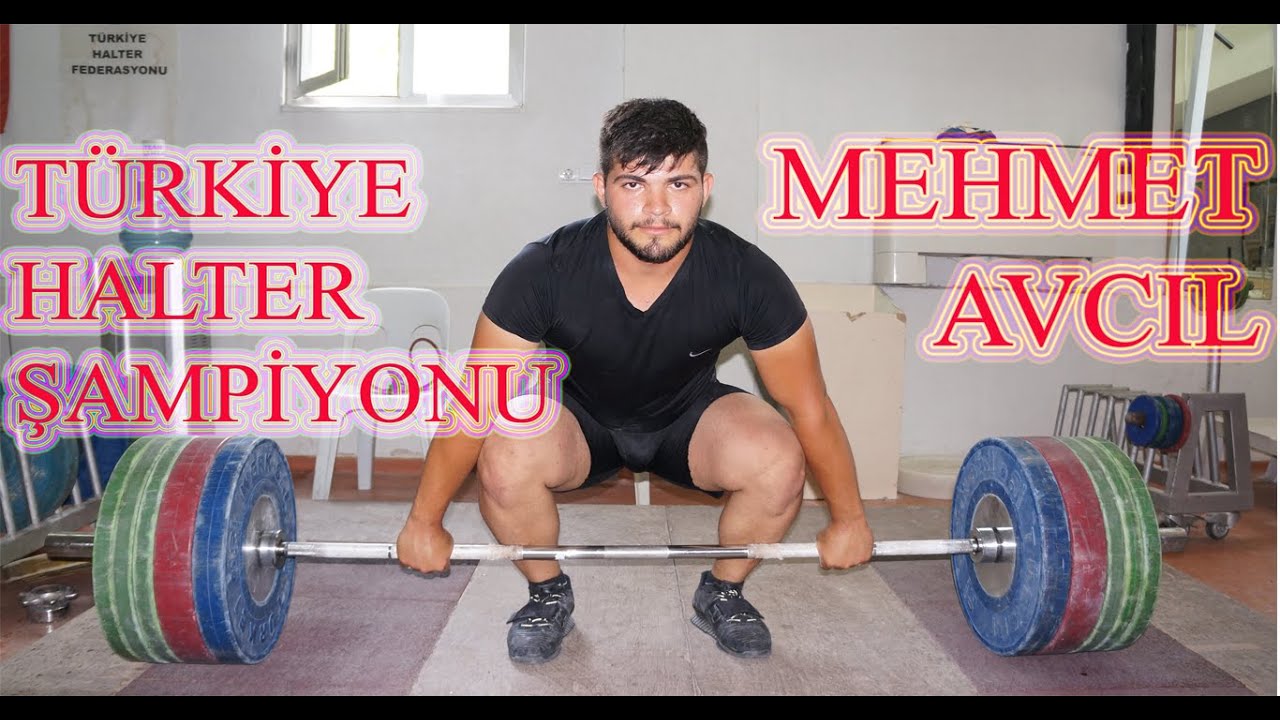 Türkiye Halter Şampiyonu Mehmet Avcıl'ın antrenmanı