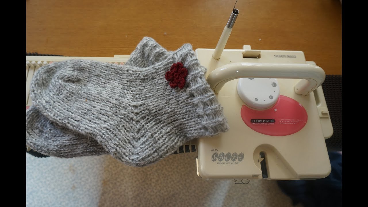 あみむめも #3 ニットソックス (silver reed LK100: knit socks)