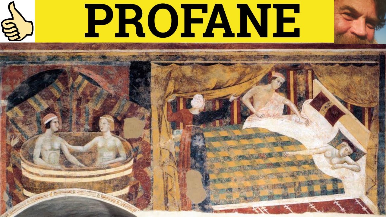 🔵Profane Profanity Profanation - Profane Meaning - Profanity Examples - GRE 3500 Vocabulary