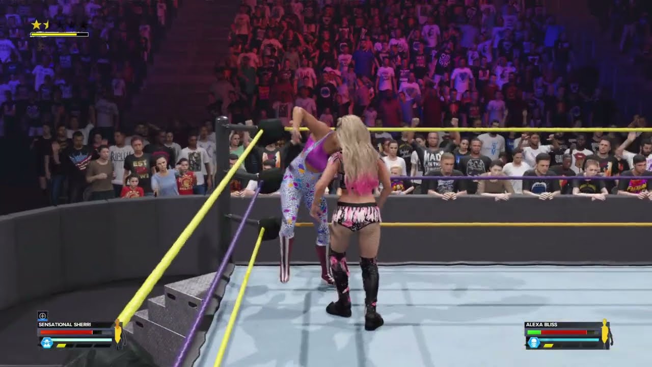 WWE 2K24 FWA Sensational Sherri vs Alexa Bliss