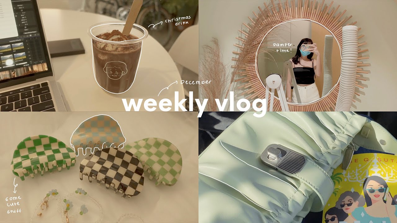 a week in my life 🍾 december activities, christmas shopping, pamper time, hanging out w friends