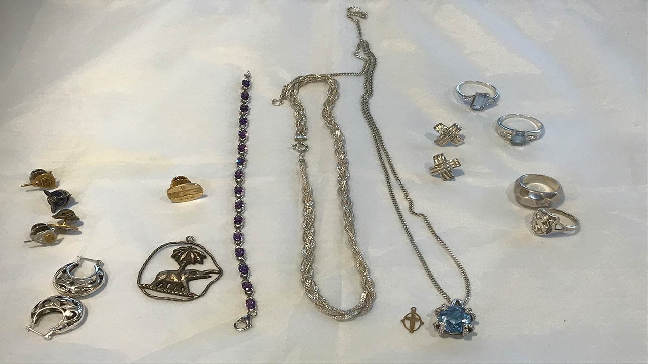 Look At Job Lot Sterling Silver Jewellery Bought At Car Boot Sale Bessemer Road Cardiff