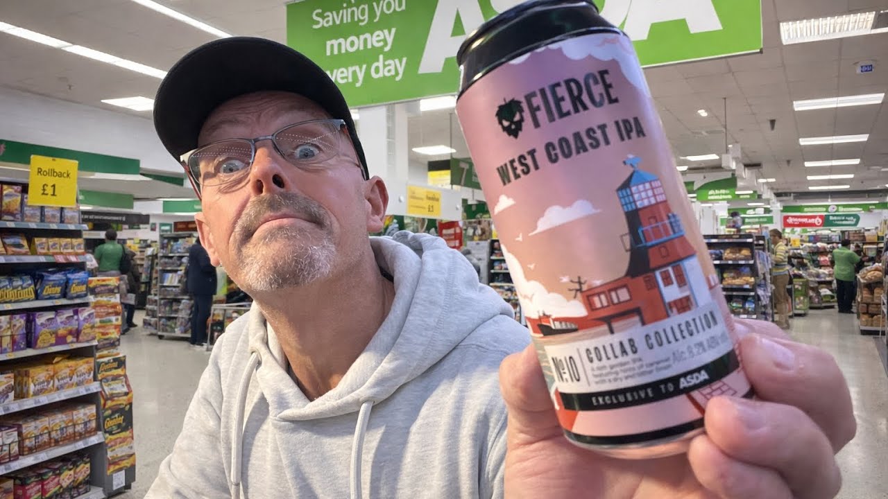 Обзор пива FIERCE West Coast IPA 6,2% ABV. Десятая совместная работа с Asda в области крафтового ...