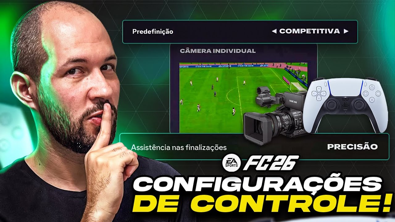 FC 26| CONTROLE PERFEITO É POSSÍVEL💥CONFIGURE CONTROLE E CÂMERA PARA MELHORAR SEU JOGO