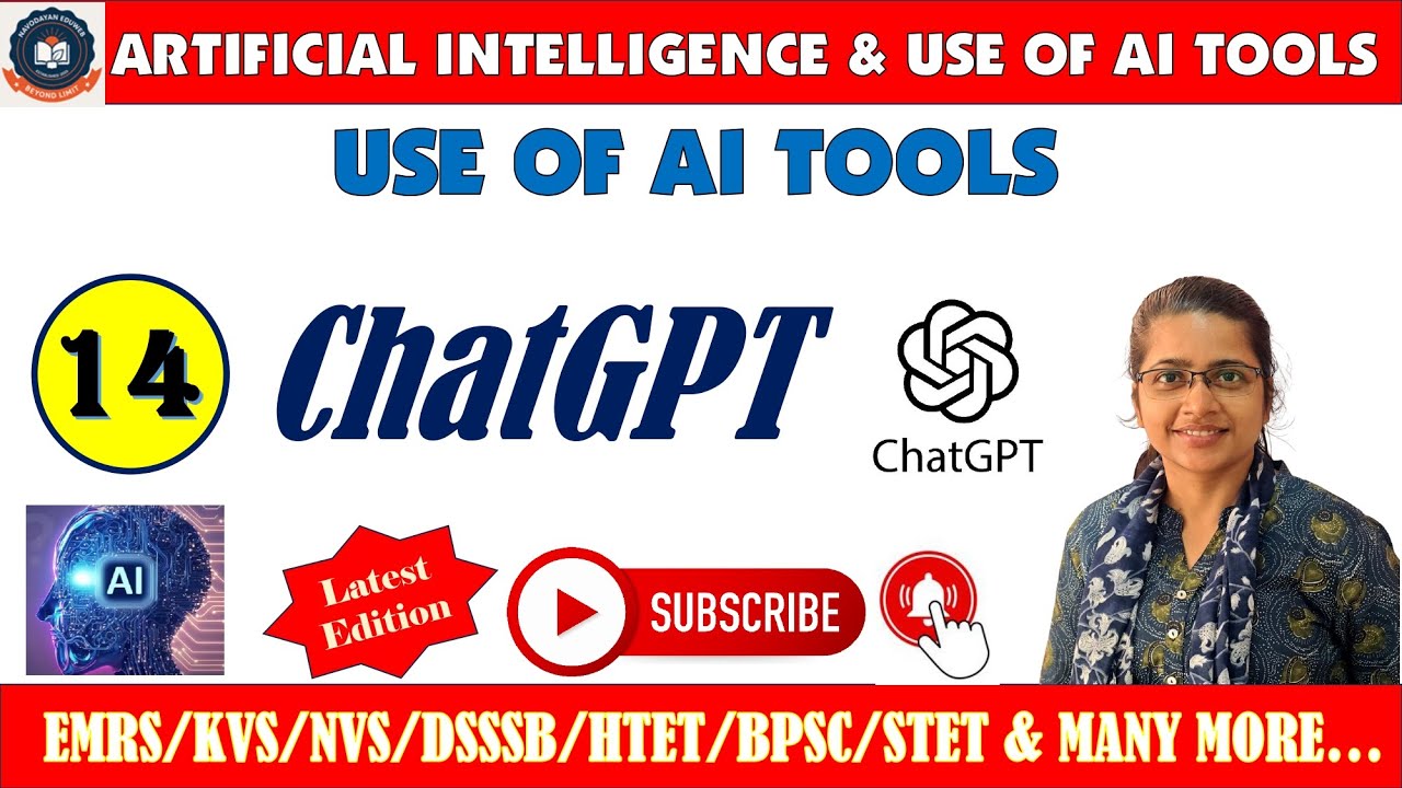 AI Tools || ChatGPT: Text Generation, Explanations, and Brainstorming  || For All TGT/PGT CS Exams