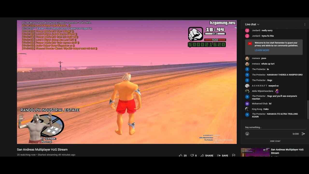 HZRP - rob turt livestream lag trolling (SobFoX)