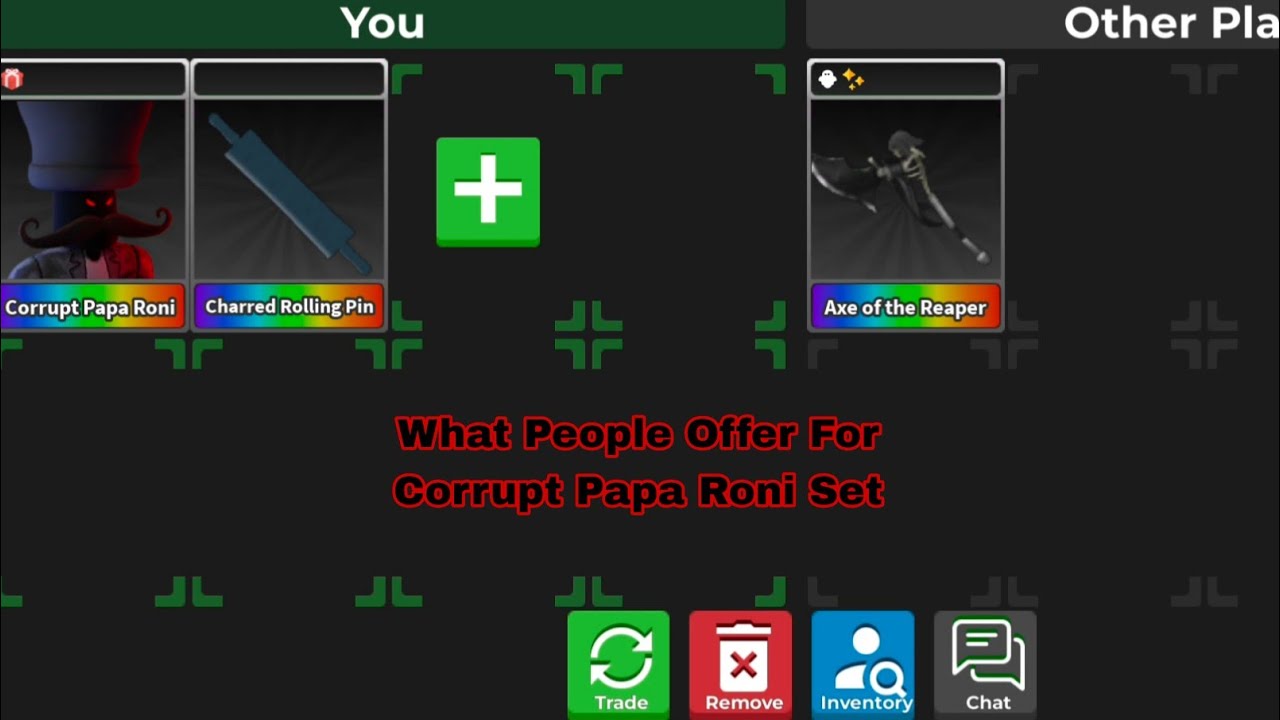 What People Offer For Corrupt Papa Roni Set || 🔪Survive The Killer